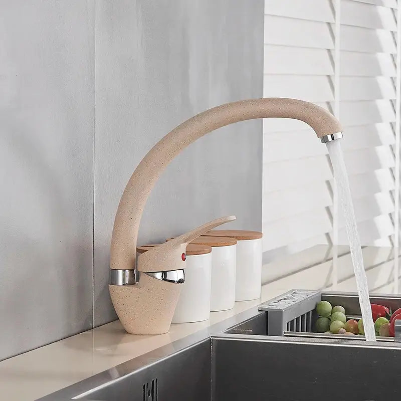 Black Chrome Kitchen Faucet Speckled Finish