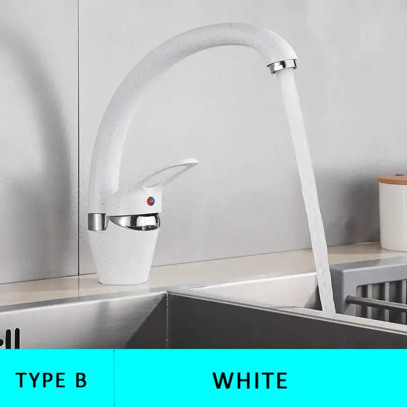 Black Chrome Kitchen Faucet Speckled Finish