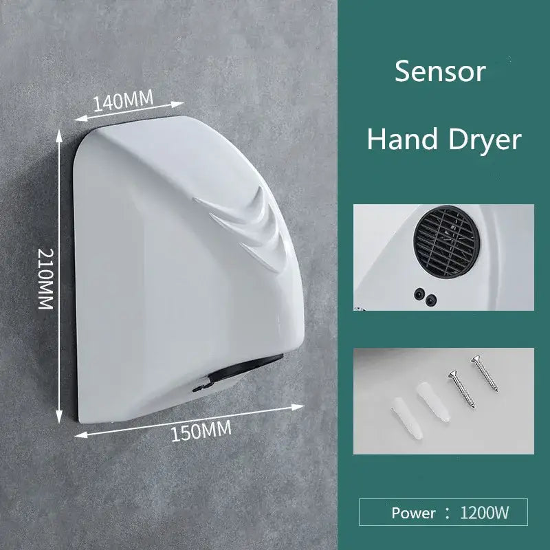 White Automatic Hand Dryer