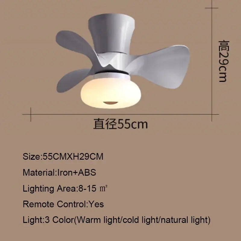 Wood Modern Ceiling Fan