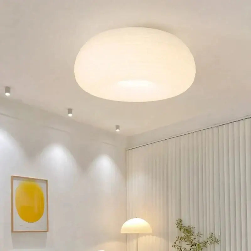 Cream Paper Pendant Light