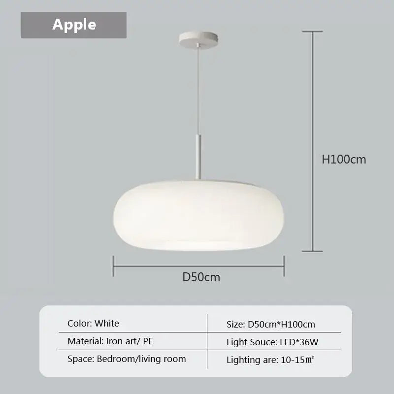 Cream Paper Pendant Light