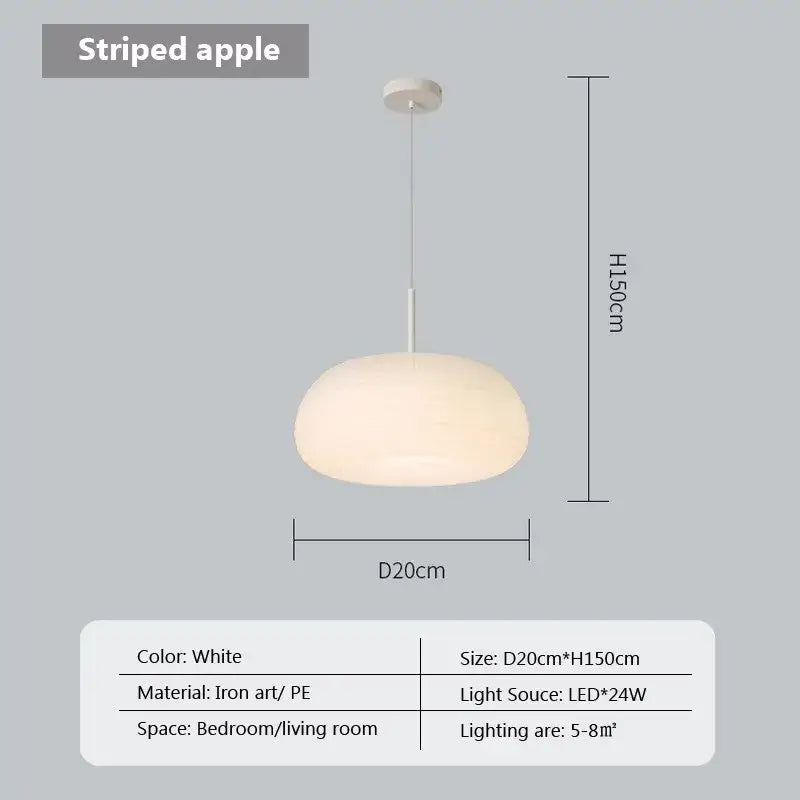 Cream Paper Pendant Light