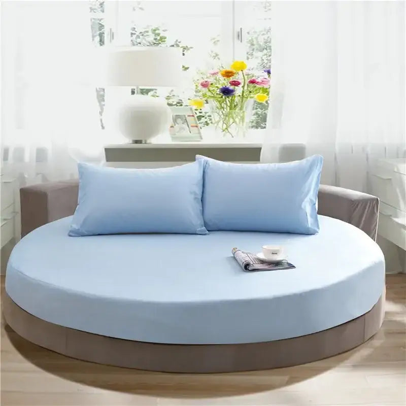 Dark Gray Round Bed Sheet