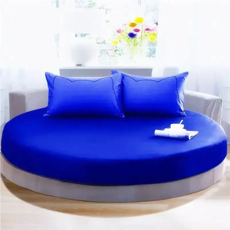 Dark Gray Round Bed Sheet