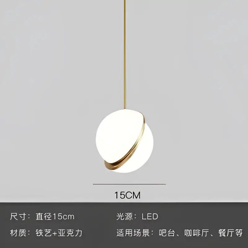 Gold Lustre LED Pendant Light