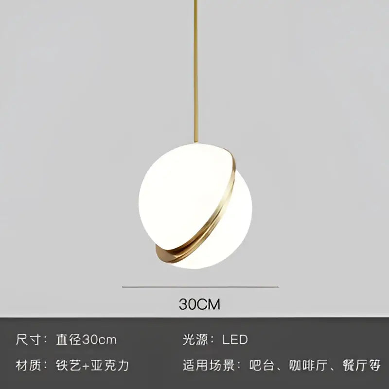 Gold Lustre LED Pendant Light