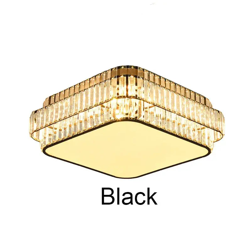 Gold Crystal Ceiling Lamp Square or Round