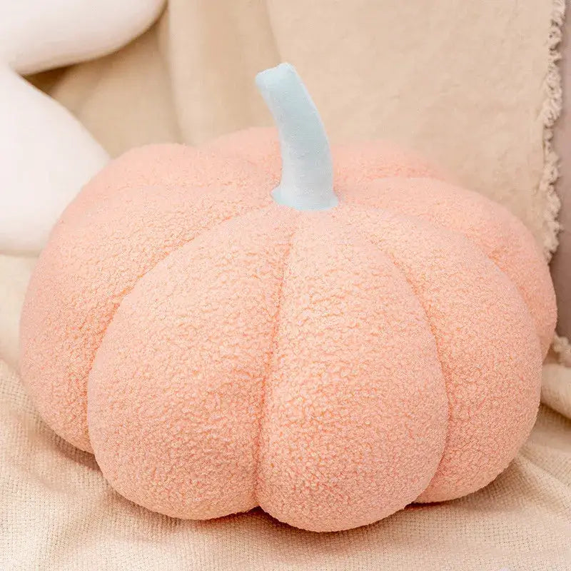Pumpkin Fleece Throw Pillow