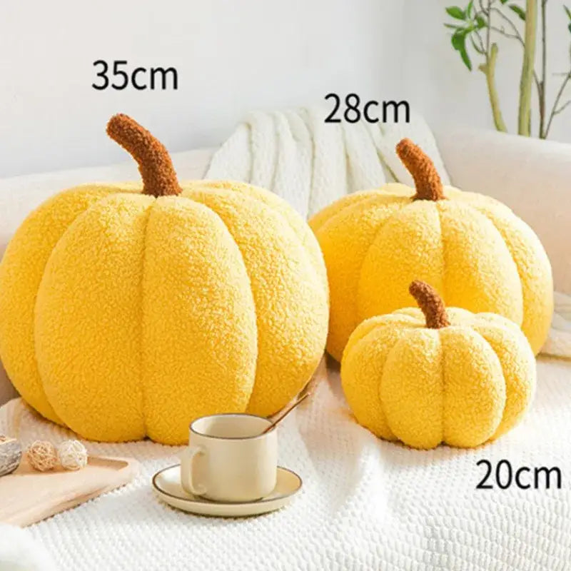Pumpkin Fleece Throw Pillow