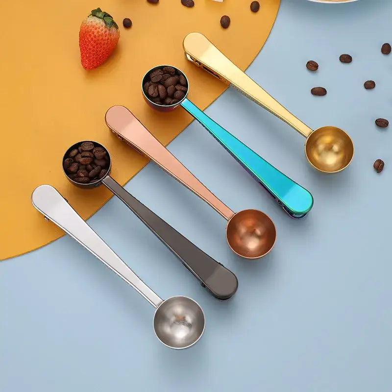 Gold Coffee Spoon Clip