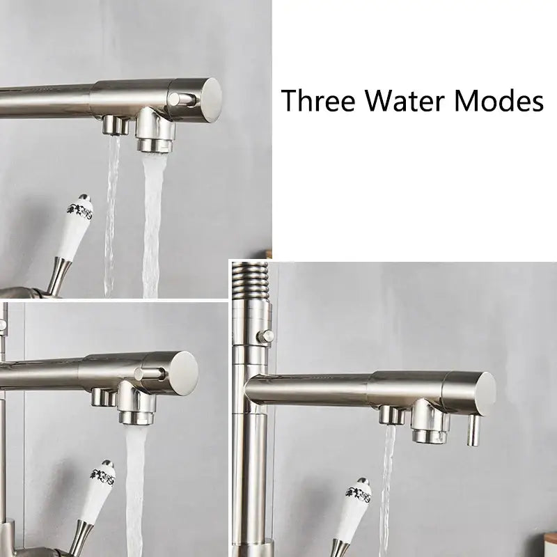 Matte Black Pull-Down Faucet With Filter