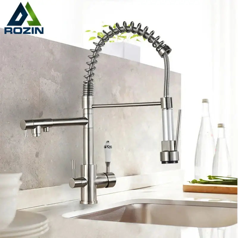 Matte Black Pull-Down Faucet With Filter