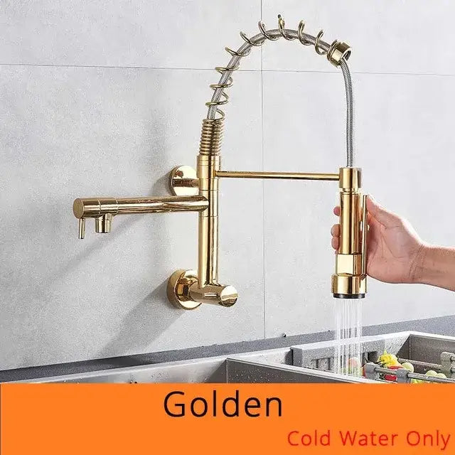Golden Dual Spout Faucet