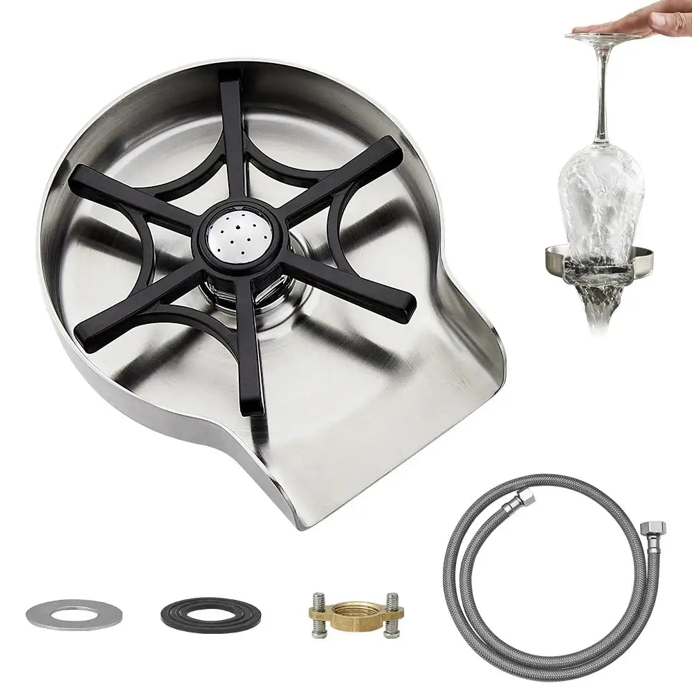 Stainless Glass Rinser Drain