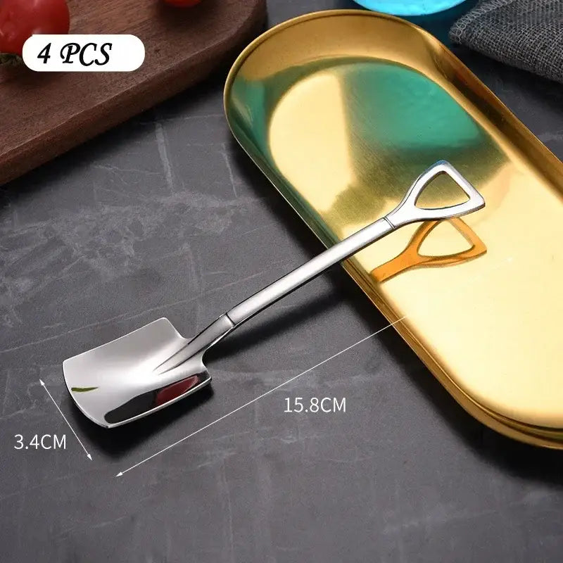 Silver Square Teaspoon Set