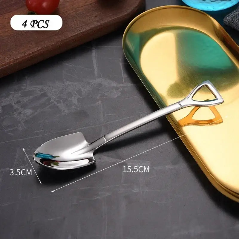Silver Square Teaspoon Set