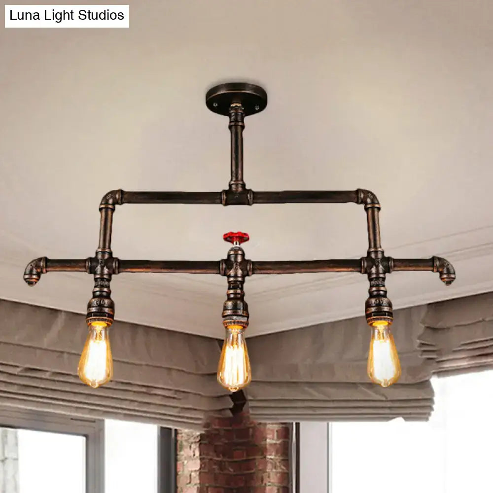 Bronze Steampunk Island Light