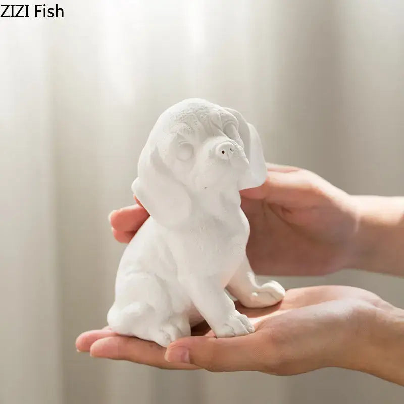 White French Bulldog Sculpture