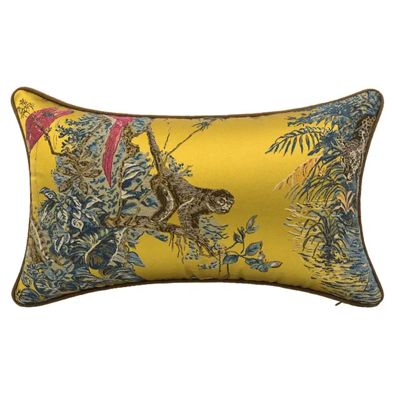 Teal Zebra Jacquard Pillowcases