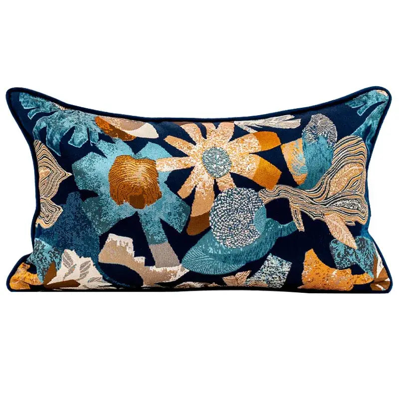 Teal Zebra Jacquard Pillowcases