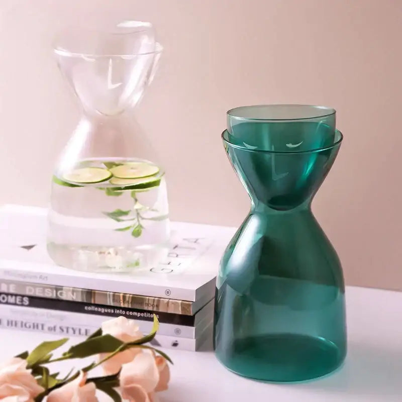 Teal Glass Tea Infuser Bottle