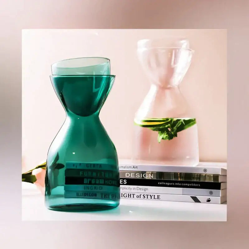 Teal Glass Tea Infuser Bottle