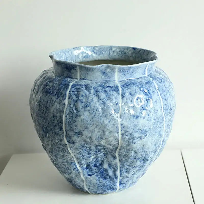 Blue White Ceramic Vase Set Hydroponic