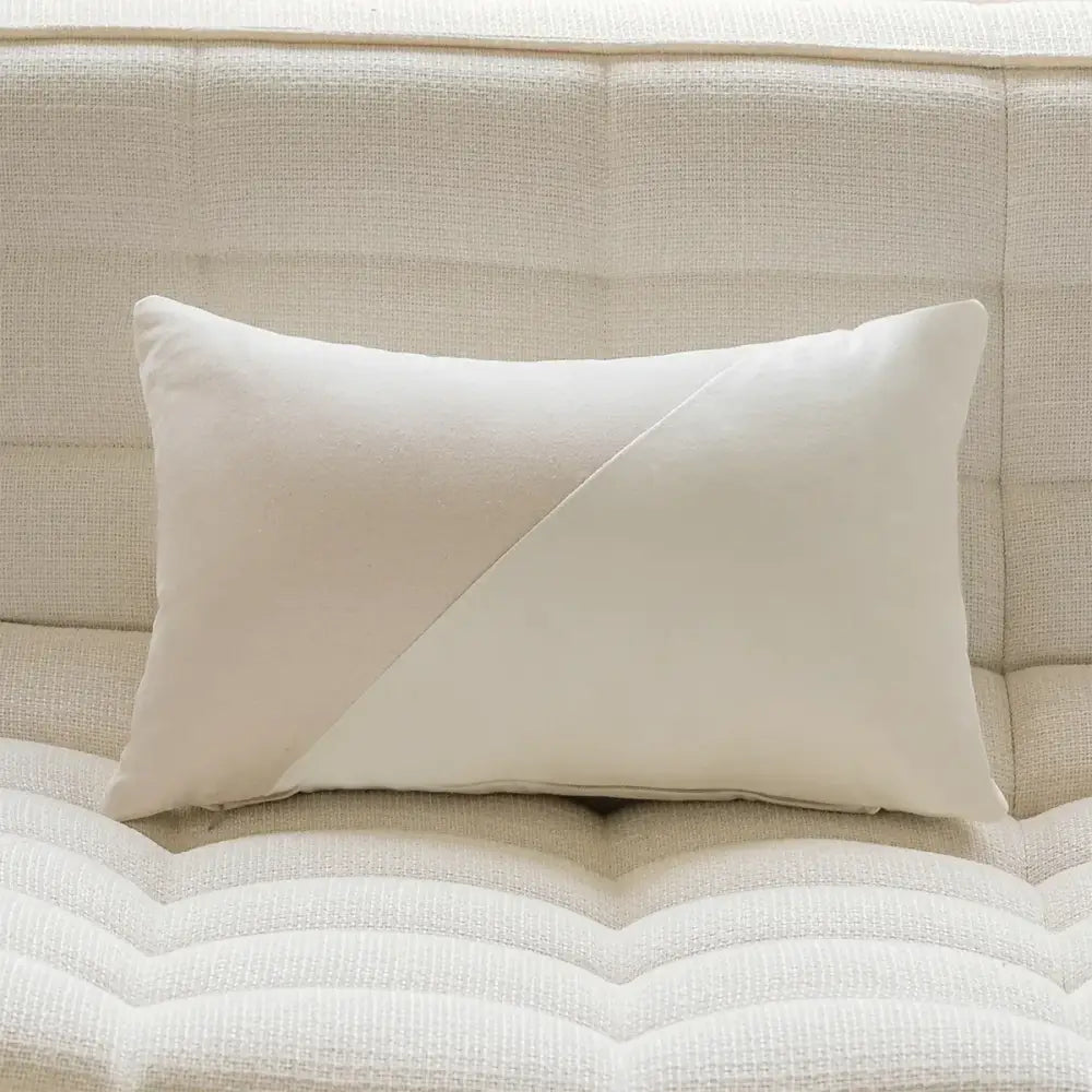 Cream Woolen Pillow Cover