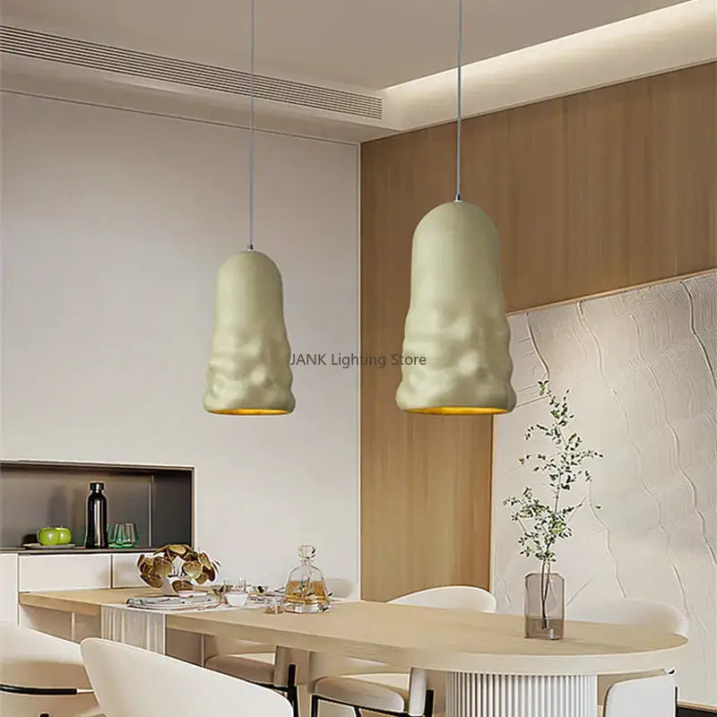 Cream Pendant Wind Lamp