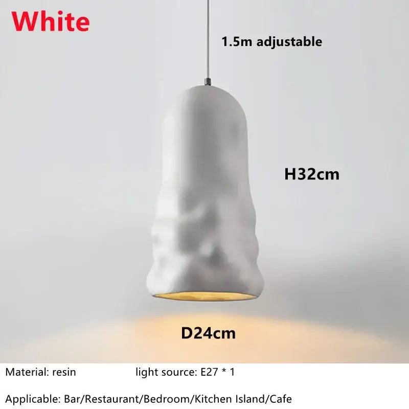 Cream Pendant Wind Lamp