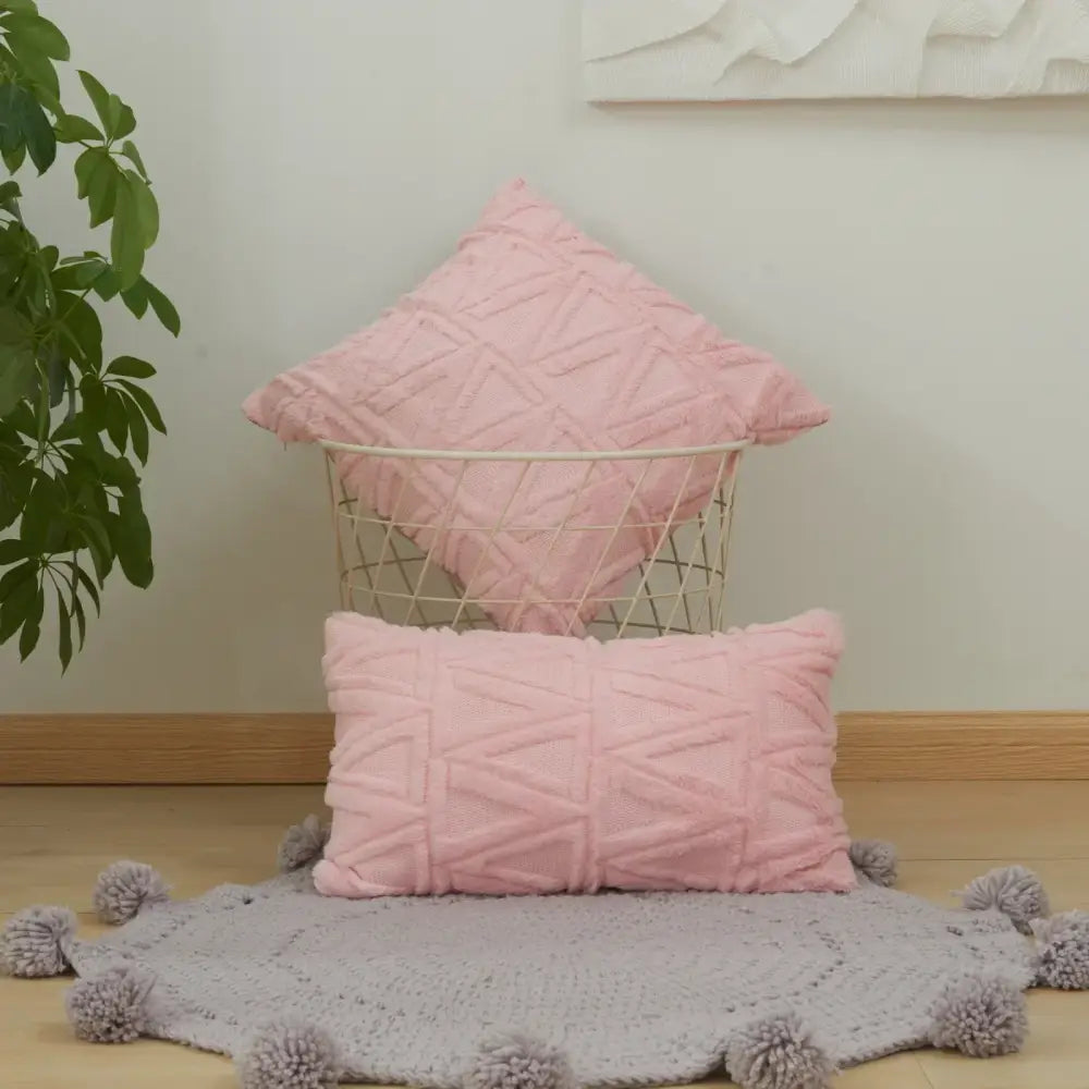 Geometric Embroidery Cushion Cover