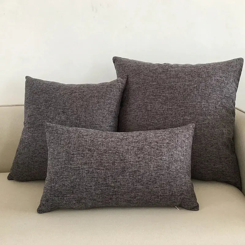 Orange Woven Cushion Cover