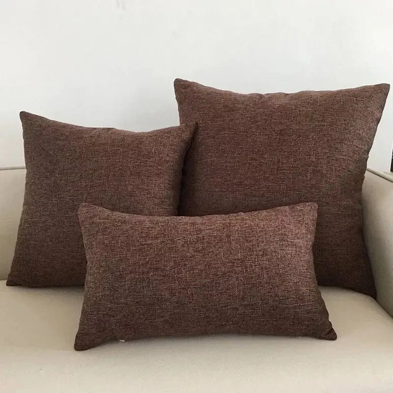 Orange Woven Cushion Cover