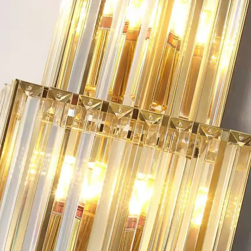 Golden Glass Wall Sconce