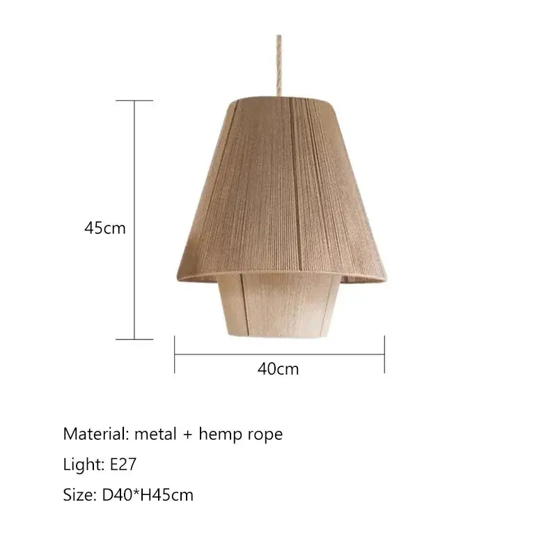 Hemp Rattan Pendant Light