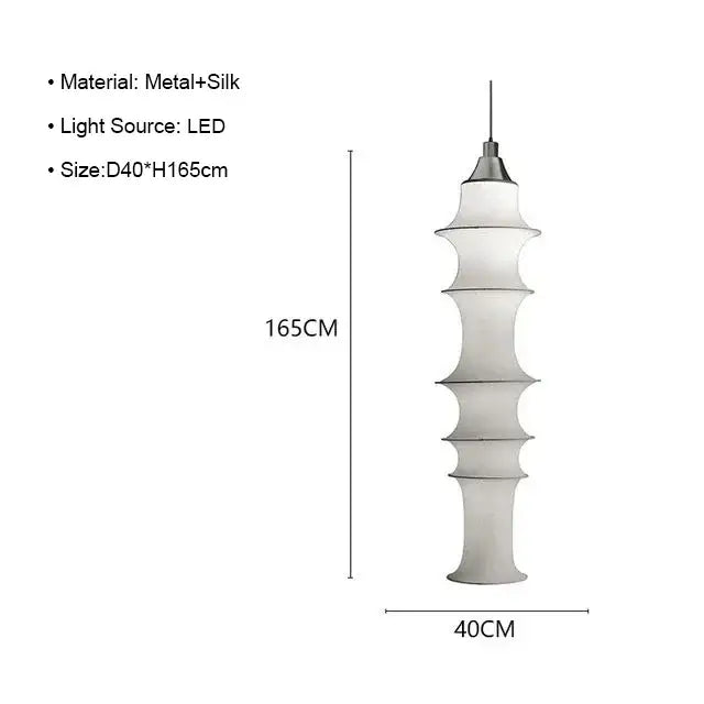 Cream Silk Floor Lamp