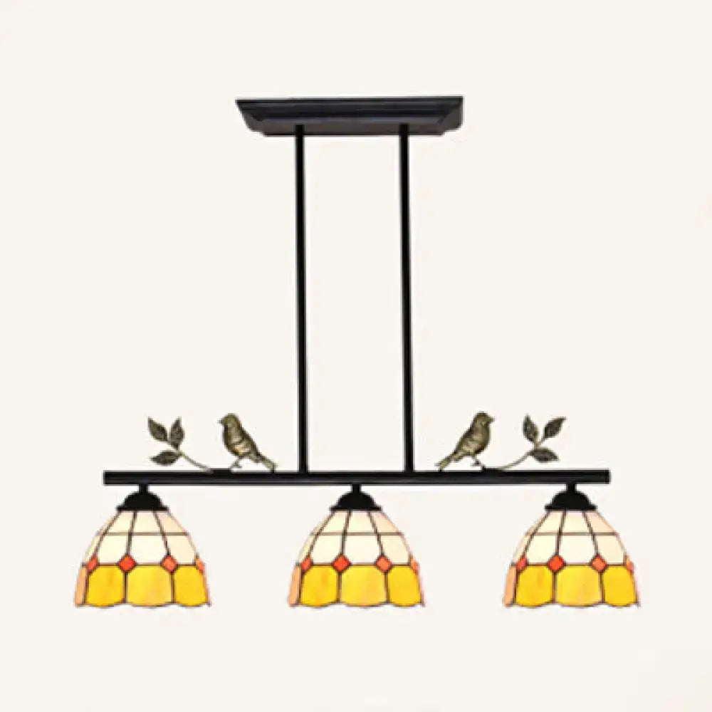 Tiffany Brass Bird Dome Light