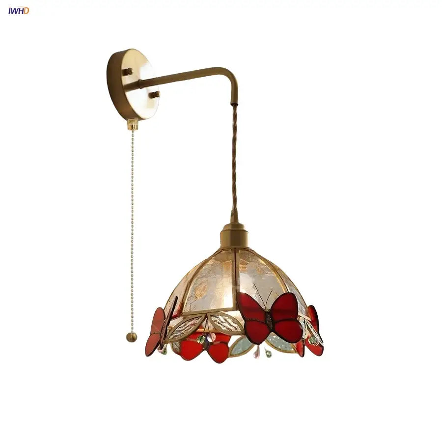 Red Butterfly Wall Lamp