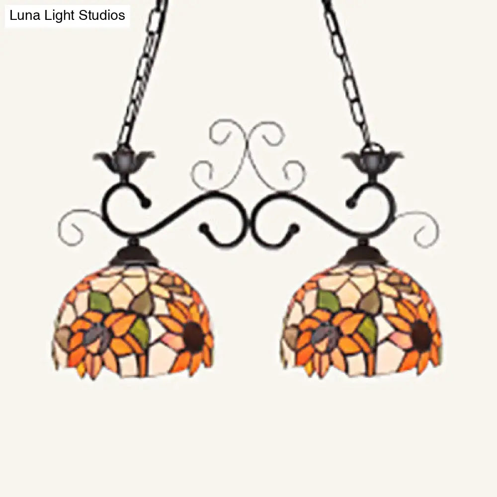 Black Sunflower Pendant Light