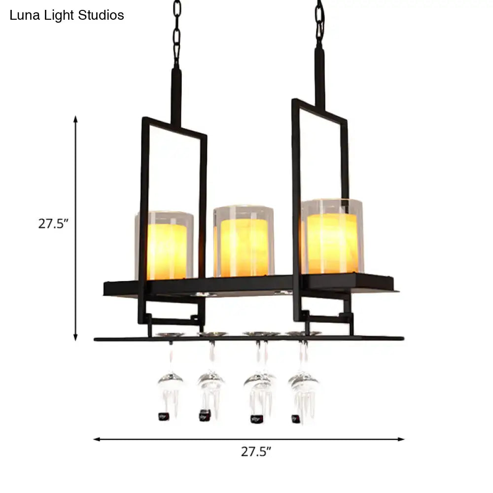 Black Marble Pendant Light