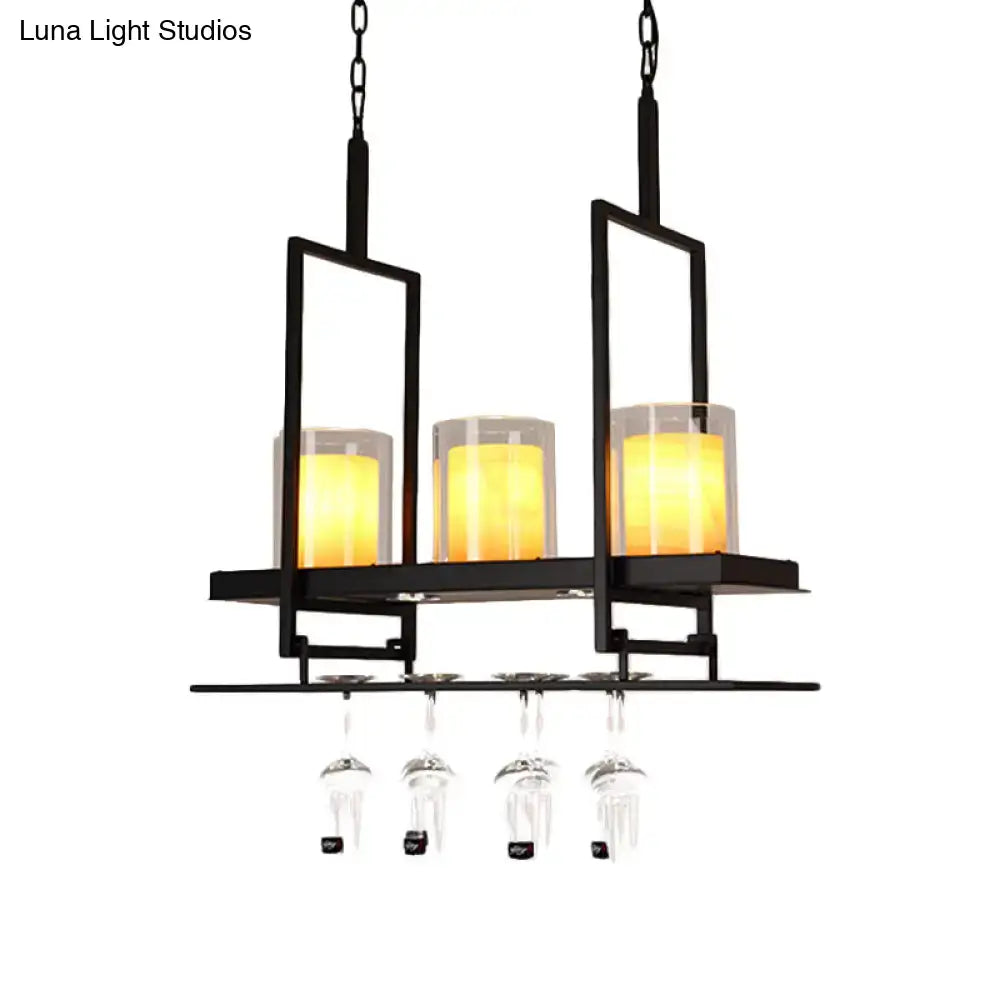 Black Marble Pendant Light