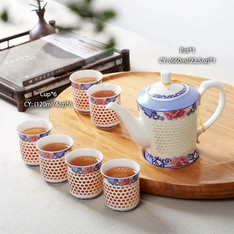 Blue White Porcelain Tea Set