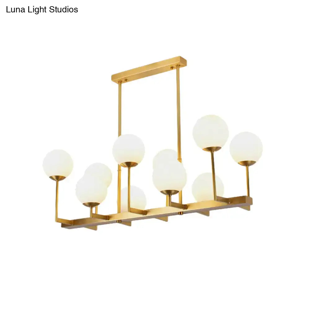 Brass Opal Pendant Light