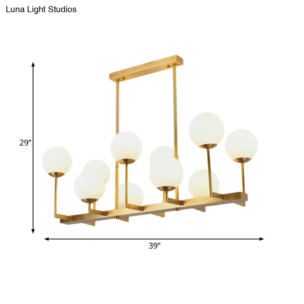 Brass Opal Pendant Light