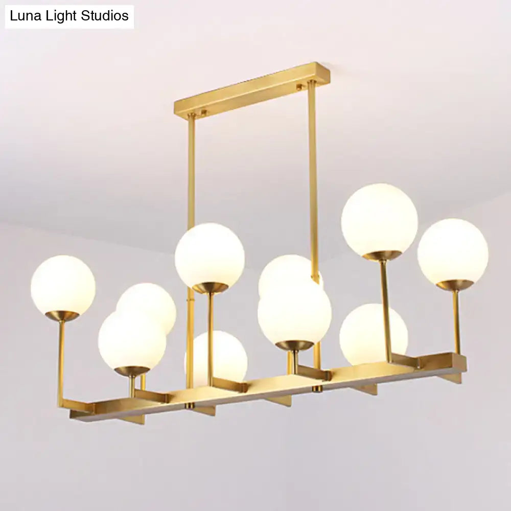 Brass Opal Pendant Light