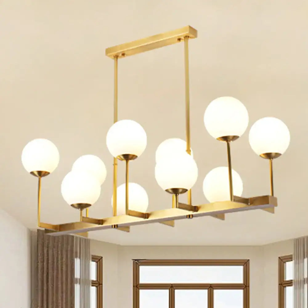 Brass Opal Pendant Light