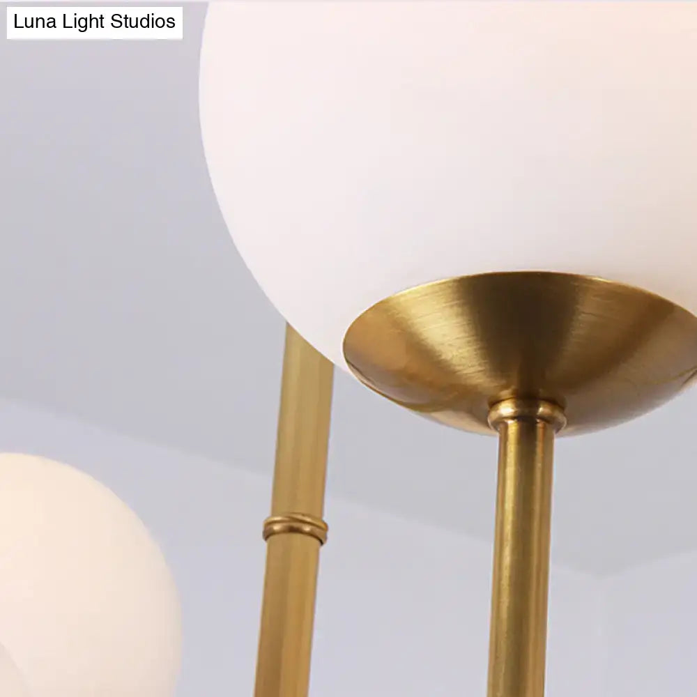 Brass Opal Pendant Light
