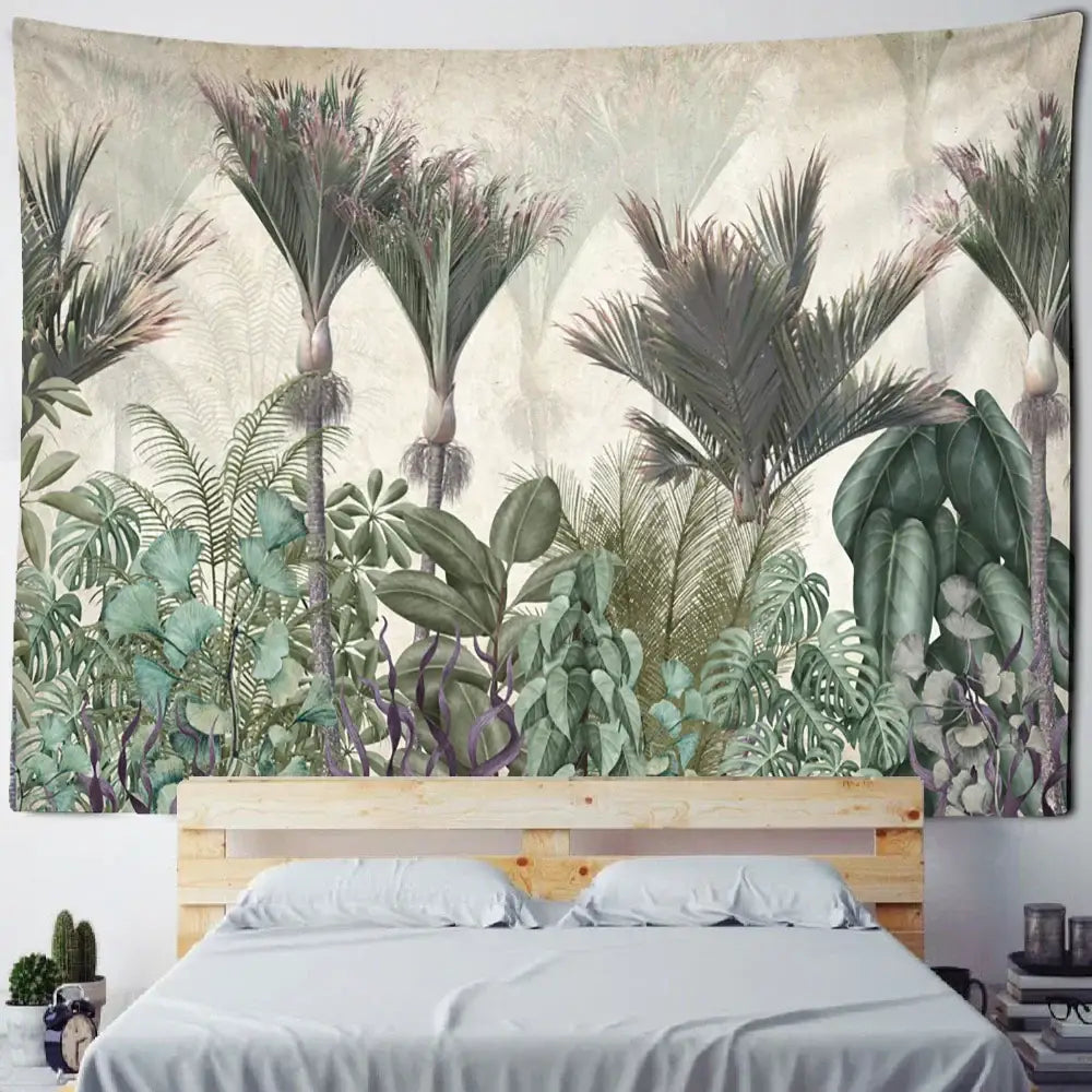 Tropical Banana Tree Tapestry