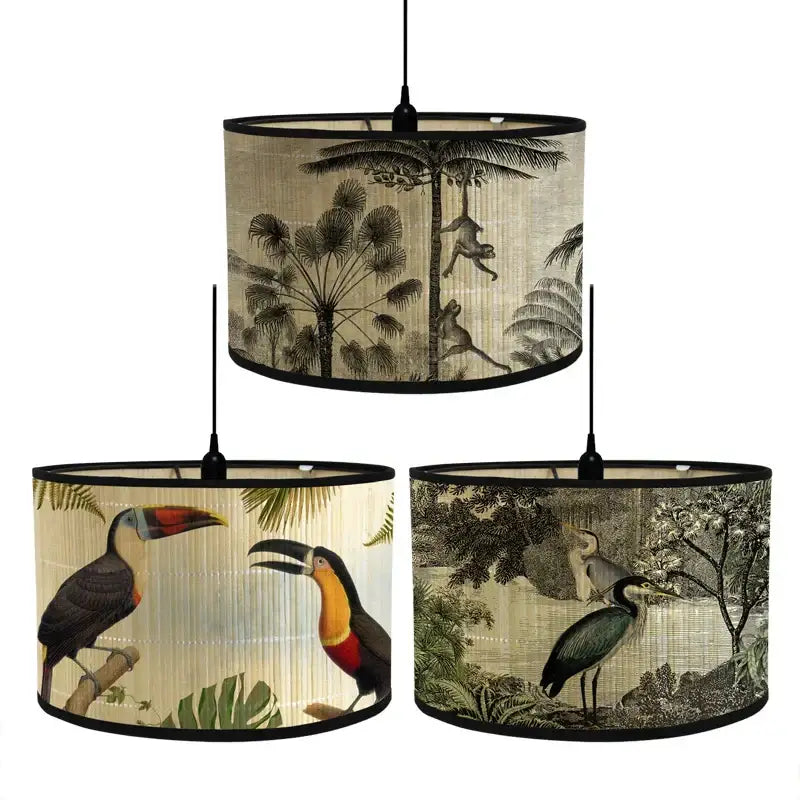 Bamboo Tropical Pendant Light